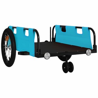 Fietstrailer oxford stof en ijzer blauw 4