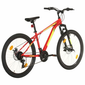 Mountainbike 21 versnellingen 27,5 inch wielen 38 cm frame rood 3