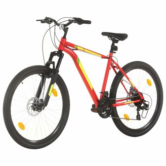 Mountainbike 21 versnellingen 27,5 inch wielen 42 cm frame rood 2