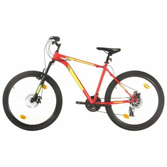 Mountainbike 21 versnellingen 27,5 inch wielen 50 cm frame rood 1