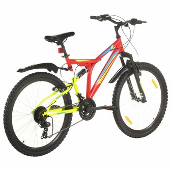 Mountainbike 21 versnellingen 26 inch wielen 49 cm rood 3