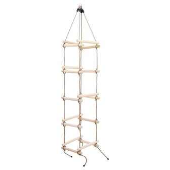 Touwladder 200 cm hout 2