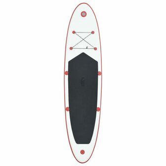 Stand-up paddleboard opblaasbaar rood en wit 3