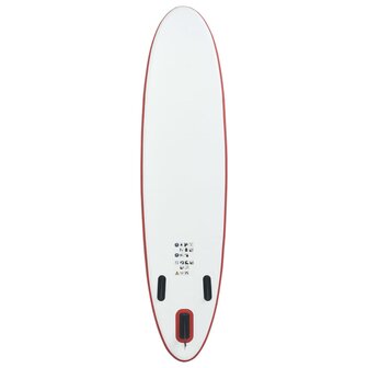 Stand-up paddleboard opblaasbaar rood en wit 4