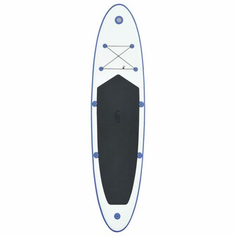 Stand-up paddleboard opblaasbaar blauw en wit 3