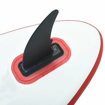 Stand-up paddleboard opblaasbaar met zeilset rood en wit 7