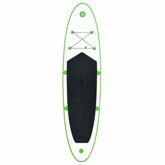 Stand-up paddleboard opblaasbaar groen en wit 3