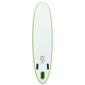 Stand-up paddleboard opblaasbaar groen en wit 4