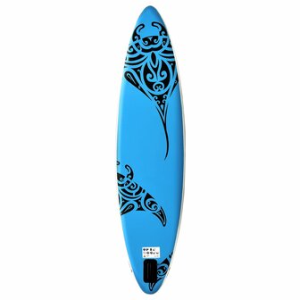 Stand Up Paddleboardset opblaasbaar 305x76x15 cm blauw 3