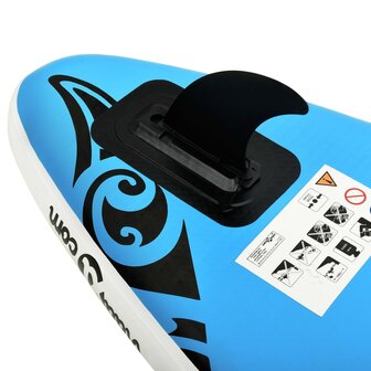 Stand Up Paddleboardset opblaasbaar 305x76x15 cm blauw 7