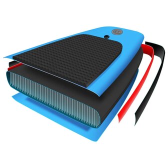 Stand Up Paddleboardset opblaasbaar 320x76x15 cm blauw 10