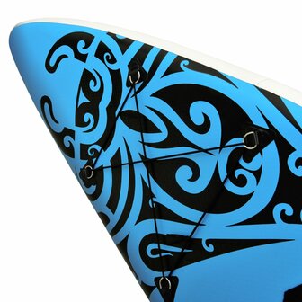 Stand Up Paddleboardset opblaasbaar 366x76x15 cm blauw 8