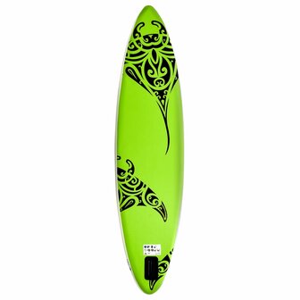 Stand Up Paddleboardset opblaasbaar 305x76x15 cm groen 4