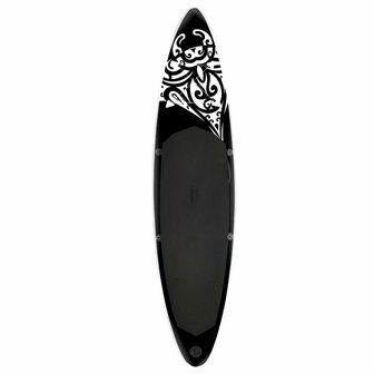 Stand Up Paddleboardset opblaasbaar 305x76x15 cm zwart 4