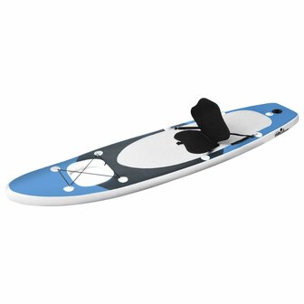 Stand Up Paddleboardset opblaasbaar 300x76x10 cm zeeblauw 2