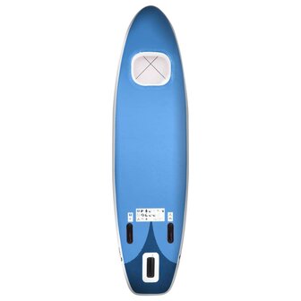 Stand Up Paddleboardset opblaasbaar 300x76x10 cm zeeblauw 4