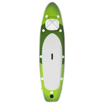 Stand Up Paddleboardset opblaasbaar 300x76x10 cm groen 3