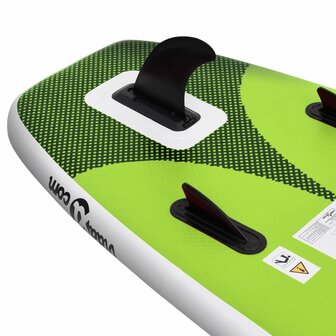 Stand Up Paddleboardset opblaasbaar 360x81x10 cm groen 6