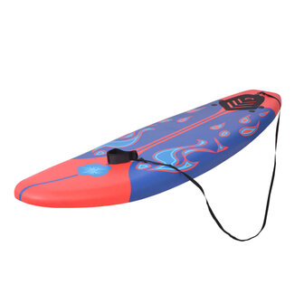 Surfplank 170 cm blauw en rood 2