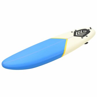 Surfplank 170 cm blauw en cr&egrave;me 2