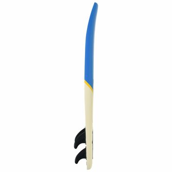 Surfplank 170 cm blauw en cr&egrave;me 4