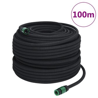 Druppelslang 0,6&amp;apos;&amp;apos; 100 m rubber zwart 1