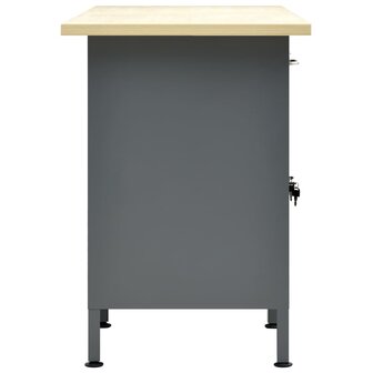 Werkbank 160x60x85 cm staal zwart 4