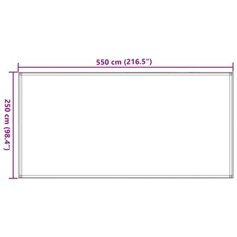 Tenttapijt 250x550 cm HDPE zandkleurig 8