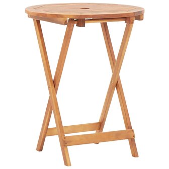 3-delige Bistroset polypropeen en massief hout beige 5