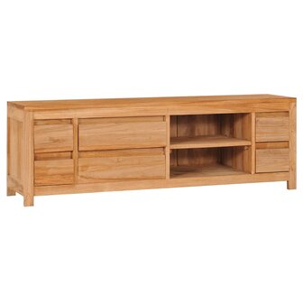 Tv-meubel 120x30x40 cm massief teakhout 1