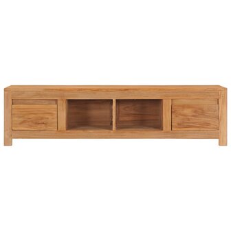 Tv-meubel 135x30x35 cm massief teakhout 3