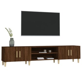 Tv-meubel 180x31,5x40 cm bewerkt hout bruin eikenkleur 4