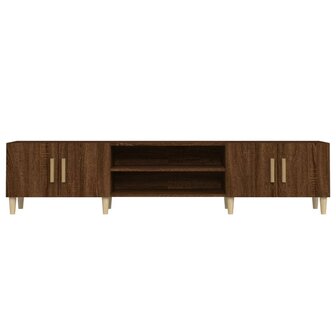 Tv-meubel 180x31,5x40 cm bewerkt hout bruin eikenkleur 6