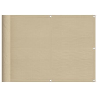 Balkonscherm 75x800 cm 100% oxford polyester beige 2