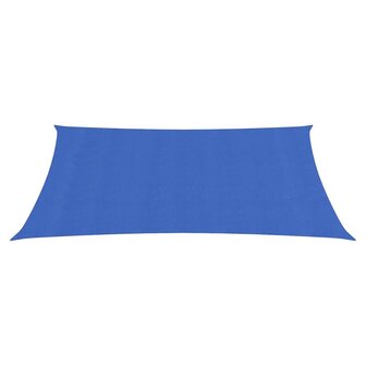 Zonnezeil 160 g/m&sup2; rechthoekig 3x4,5 m HDPE blauw 2