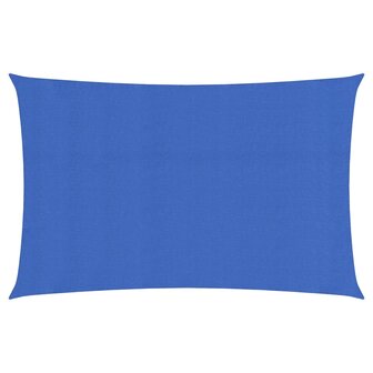 Zonnezeil 160 g/m&sup2; rechthoekig 3x6 m HDPE blauw 1