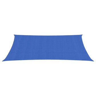 Zonnezeil 160 g/m&sup2; rechthoekig 3x6 m HDPE blauw 2