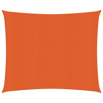 Zonnezeil 160 g/m&sup2; 3x3 m HDPE oranje 1