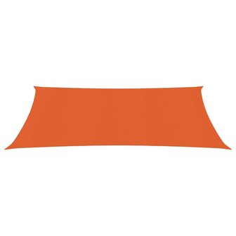 Zonnezeil 160 g/m&sup2; 2,5x5 m HDPE oranje 2