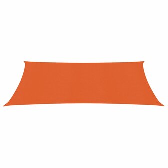 Zonnezeil 160 g/m&sup2; rechthoekig 3x6 m HDPE oranje 2