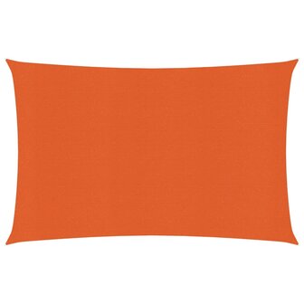 Zonnezeil 160 g/m&sup2; 3,5x4,5 m HDPE oranje 1