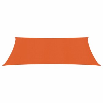 Zonnezeil 160 g/m&sup2; 3,5x4,5 m HDPE oranje 2