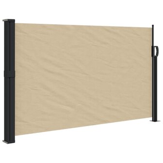 Windscherm uittrekbaar 120x300 cm beige 2