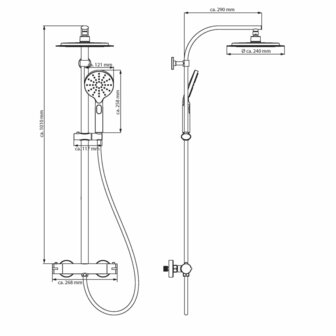 SCH&Uuml;TTE Regendoucheset MADURA FRESH matzwart 3