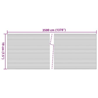 Tuinscherm 4 st steenpatroon 35x0,19 m PVC grijs 8