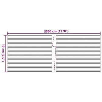 Tuinscherm 2 st marmergrindpatroon 35x0,19 m PVC grijs 8