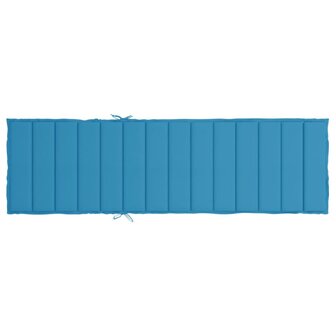 Ligbedkussen 200x60x3 cm oxford stof blauw 5