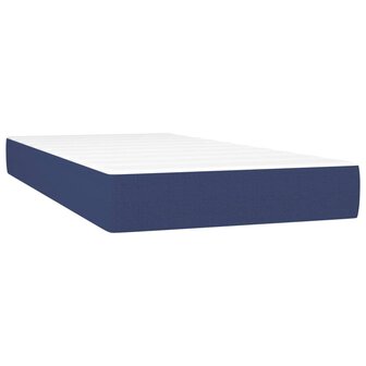 Pocketveringmatras 90x190x20 cm stof blauw 2