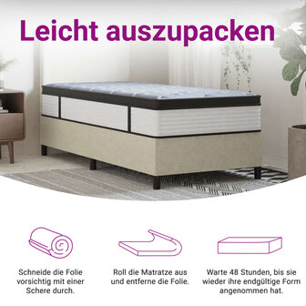 Pocketveringmatras middelhard-plus 80x200 cm 8