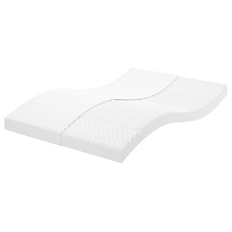 Schuimmatras 7 zones hardheid 20 ILD 120x200 cm wit 1